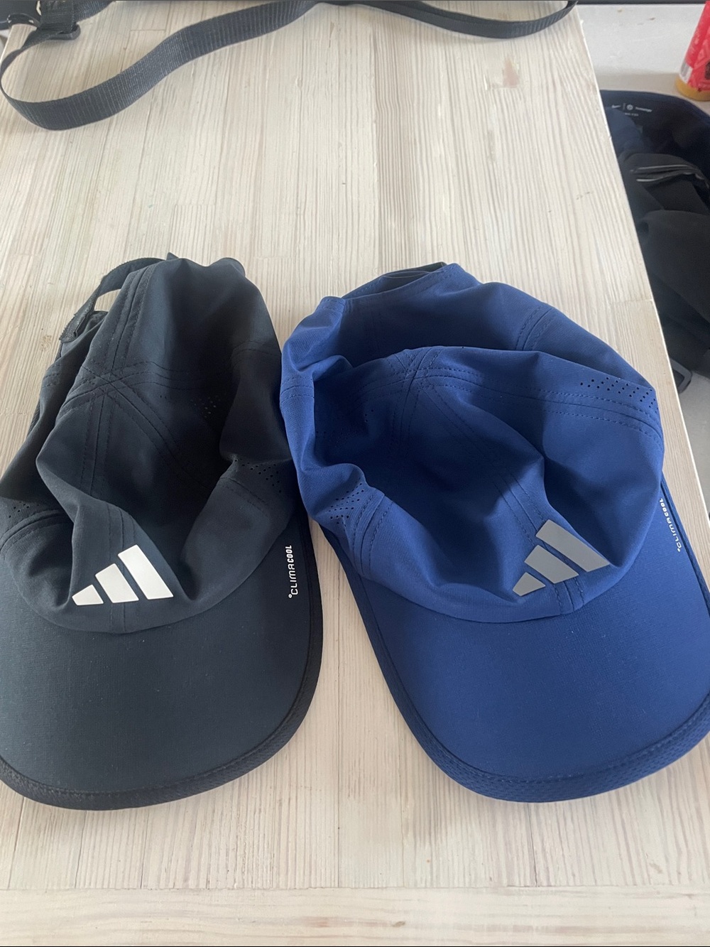 adidas Men’s Dual Pack Performance Caps — Black & Blue